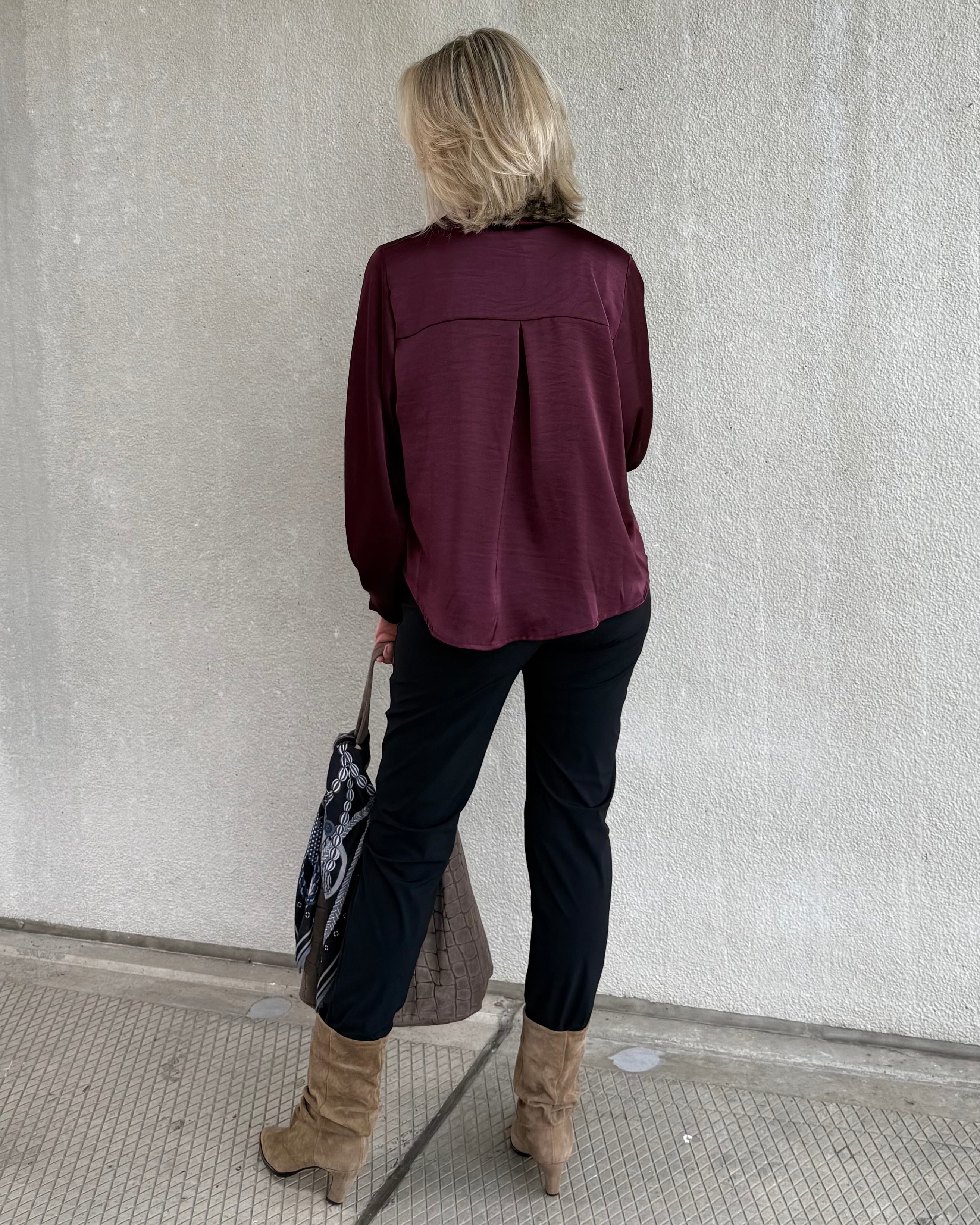 Est Voilà - Blouse Danique Aubergine