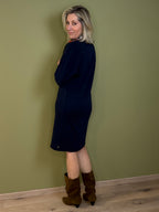 Triple Nine - Scuba Jurk Noor Navy - 61101 jurk - Est Voilà