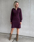 Triple Nine - Travel Jurk Melin Aubergine - 51810 Jurk - Est Voilà