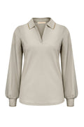 Triple Nine - Travel Top Raphaella Beige - 6929 Blouse - Est Voilà