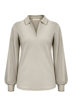 Triple Nine - Travel Top Raphaella Beige - 6929 Blouse - Est Voilà