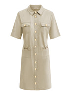 Triple Nine - Travel Jurk Rose Beige - 51824 Jurk - Est Voilà