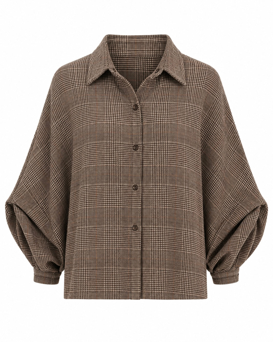 Est Voilà - Blouse Wales Ruit Bruin
