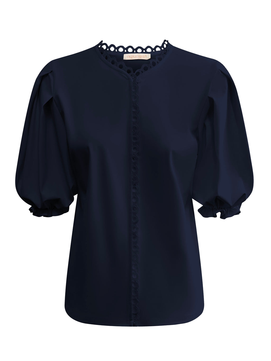 Triple Nine - Travel Blouse Juliette Navy - 5935 blouse - Est Voilà