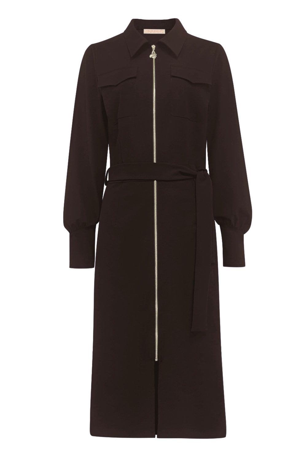 Triple Nine - Travel Jurk Nena Donkerbruin - 51813