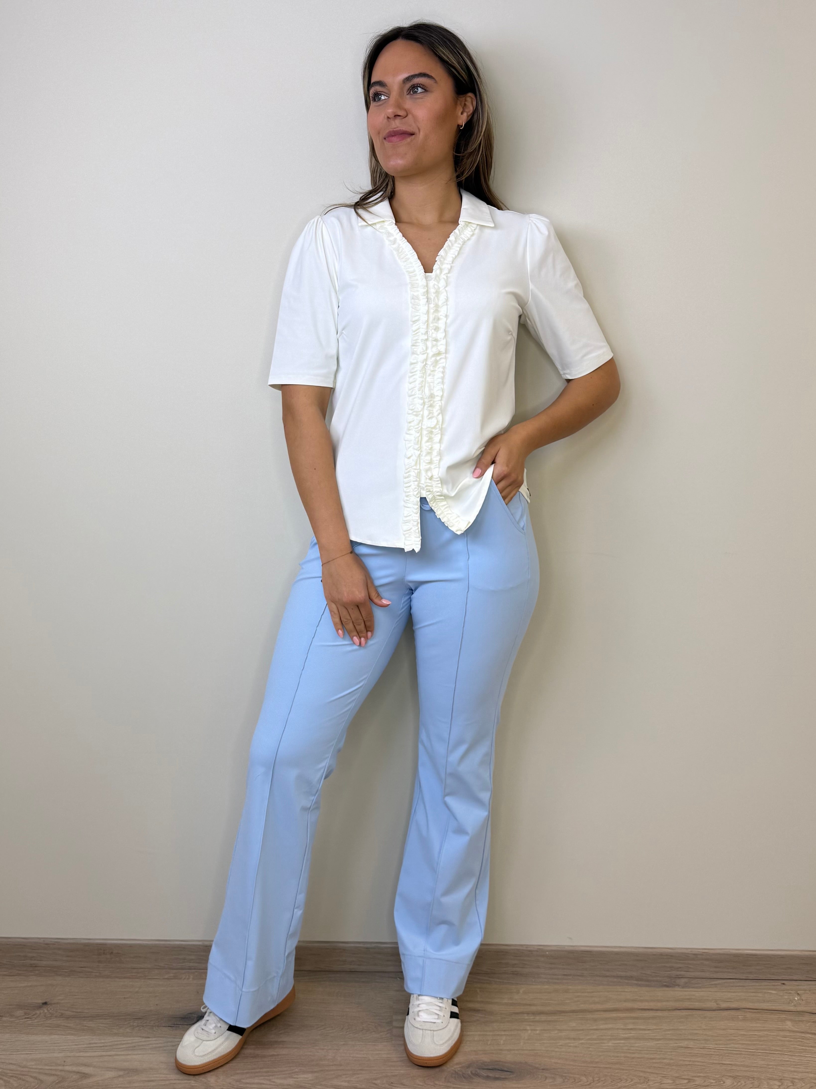 Triple Nine - Travel Blouse Camille Wit - 5931 Blouse - Est Voilà