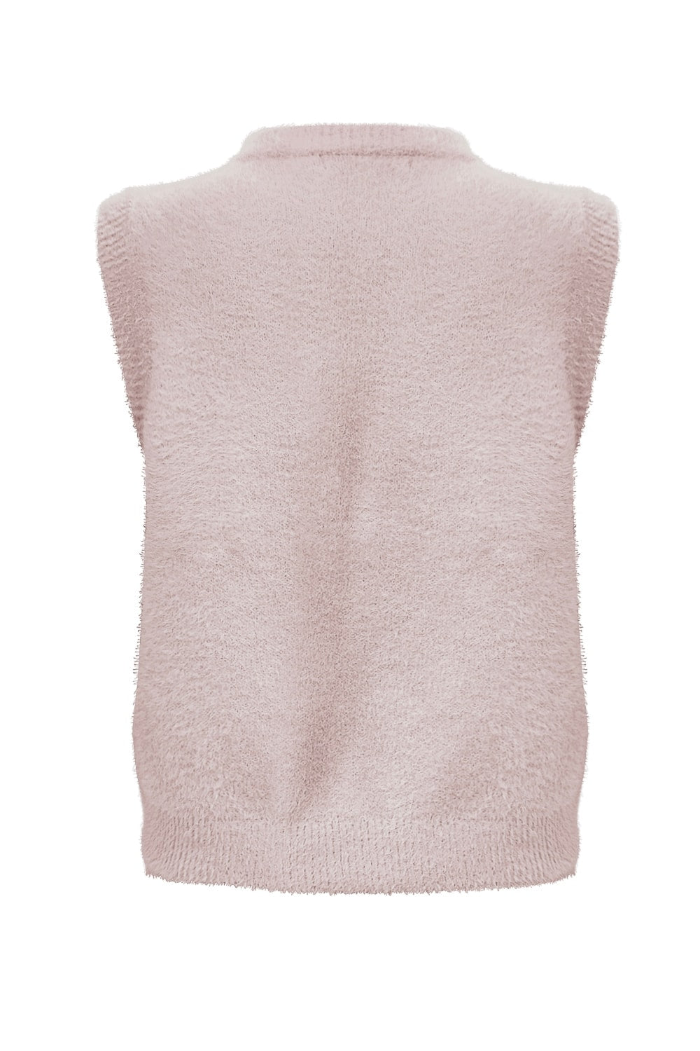 Fluffy Gilet Inky Lichtroze - 9001