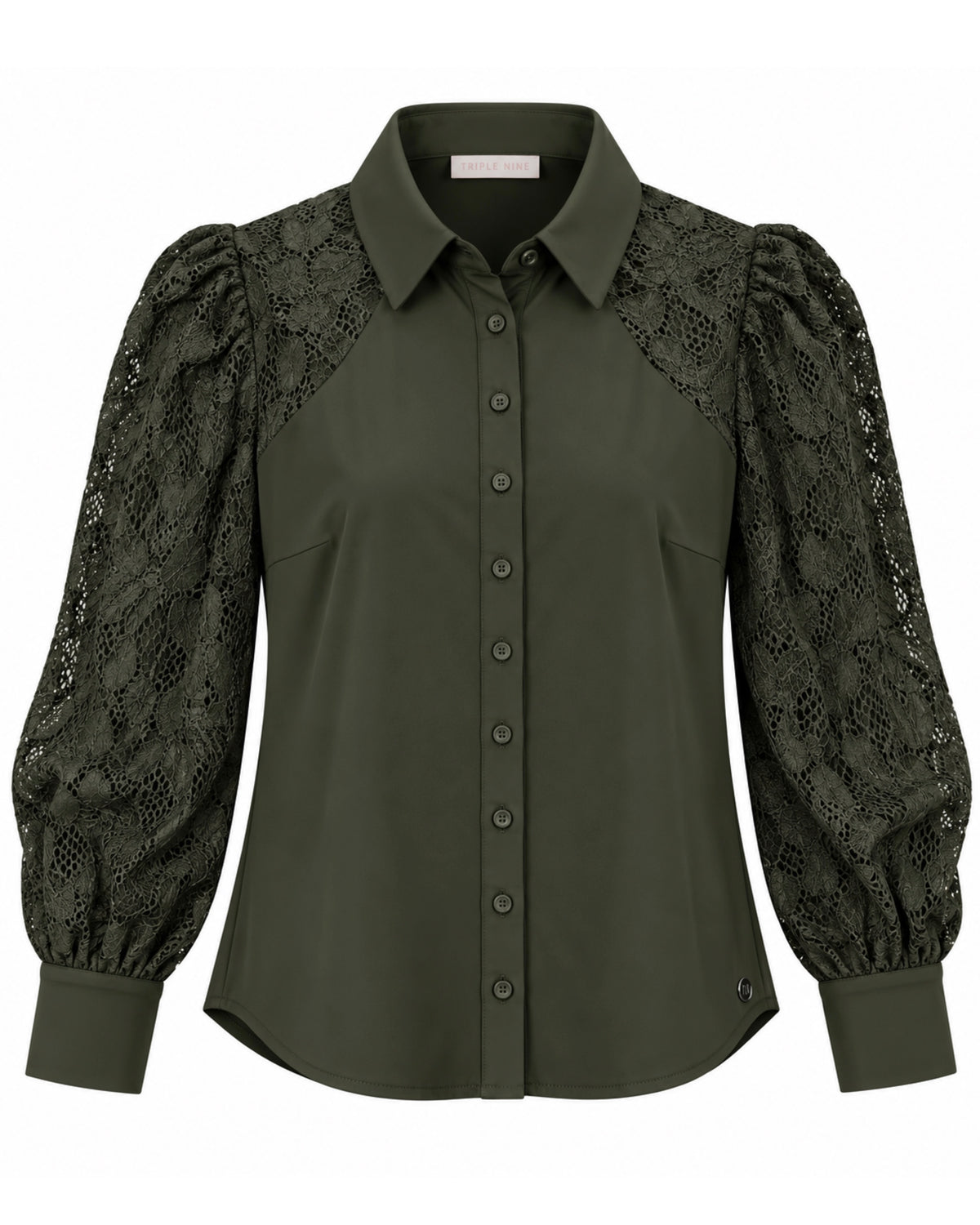 Triple Nine - Travel Blouse Milou Olijfgroen - 5954 Blouse - Est Voilà