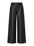 Broek Sarah Leather Zwart Broek - Est Voilà
