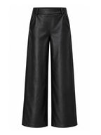 Broek Sarah Leather Zwart Broek - Est Voilà
