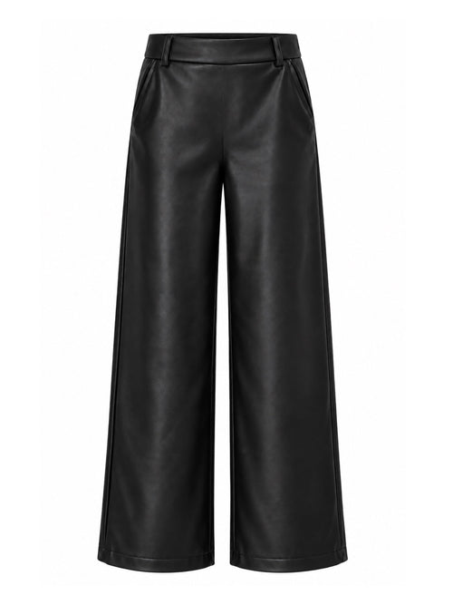 Broek Sarah Leather Zwart Broek - Est Voilà