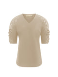 Triple Nine - Travel Top Ruth Beige - 6949 top - Est Voilà