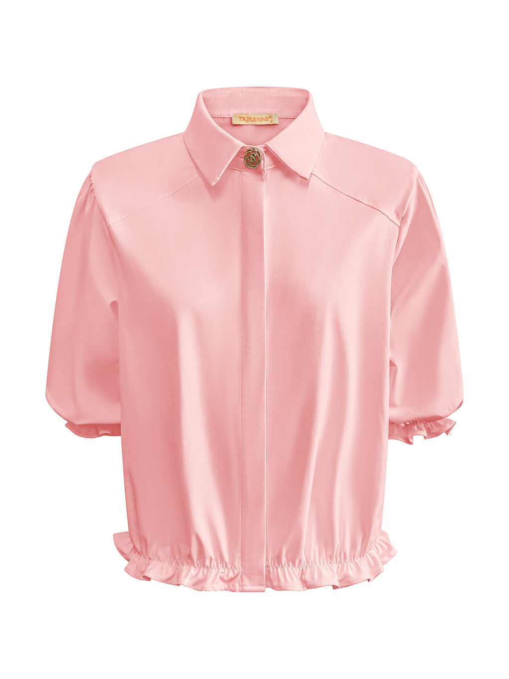 Triple Nine - Travel Blouse Dorée Poederroze - 5941 Blouse - Est Voilà