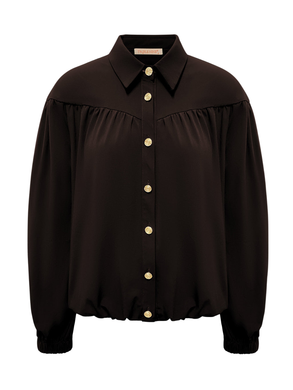Triple Nine - Travel Blouse Sasha Donkerbruin - 5951 Blouse - Est Voilà