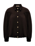 Triple Nine - Travel Blouse Sasha Donkerbruin - 5951 Blouse - Est Voilà