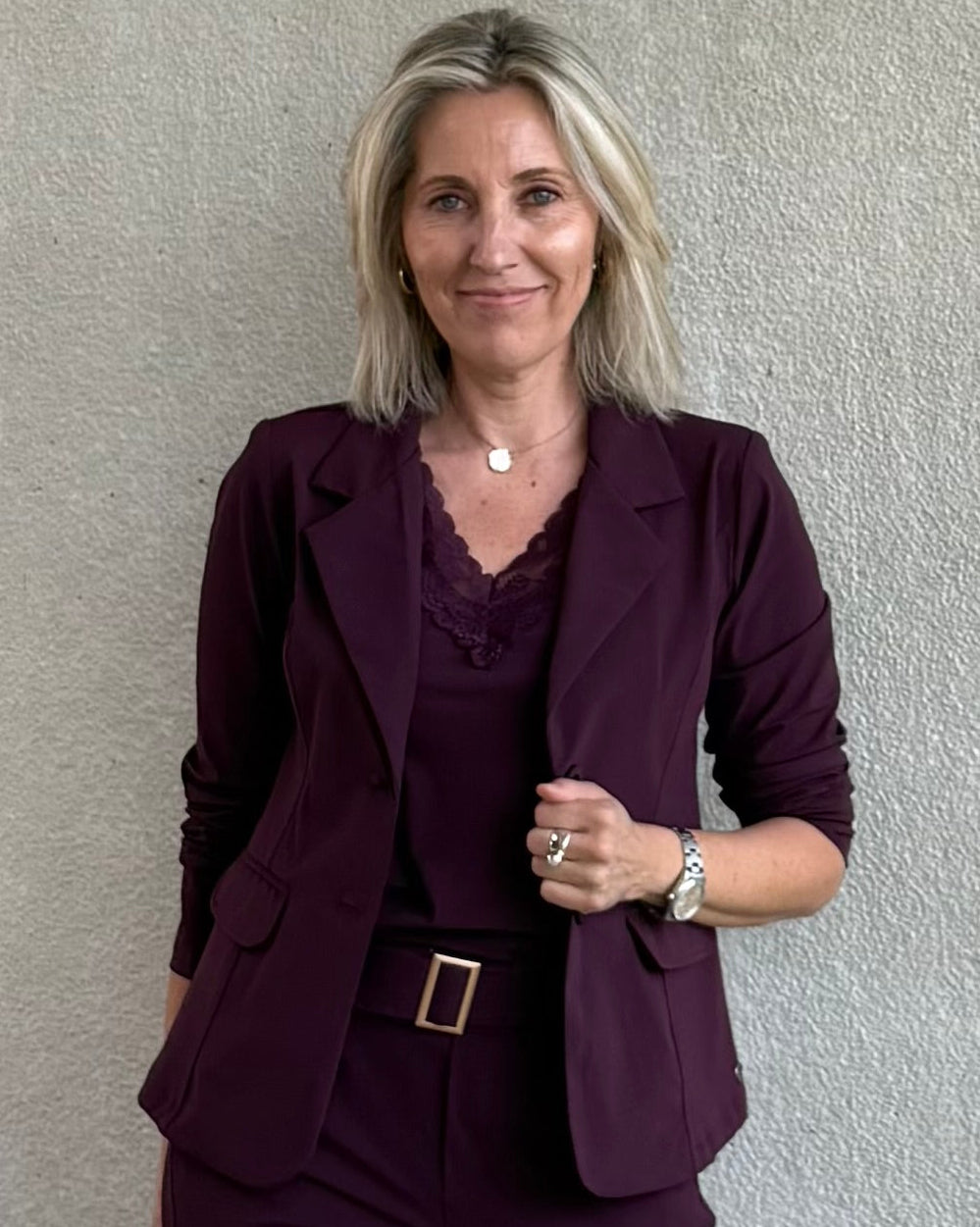Triple Nine - Travel Top Marly Aubergine - 6913 Top - Est Voilà