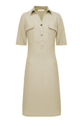 Triple Nine - Travel Jurk Valerie Beige - 51827 jurk - Est Voilà