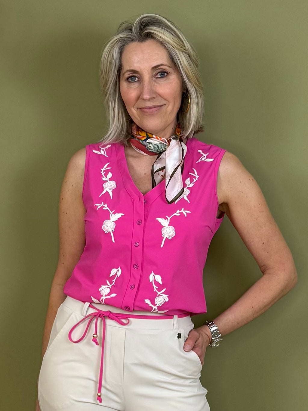 Triple Nine - Travel Blouse Isabelle Fuchsia - 5938 Blouse - Est Voilà