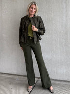 Triple Nine - Travel Broek Joy Olijfgroen - 3002 - Peet kleding