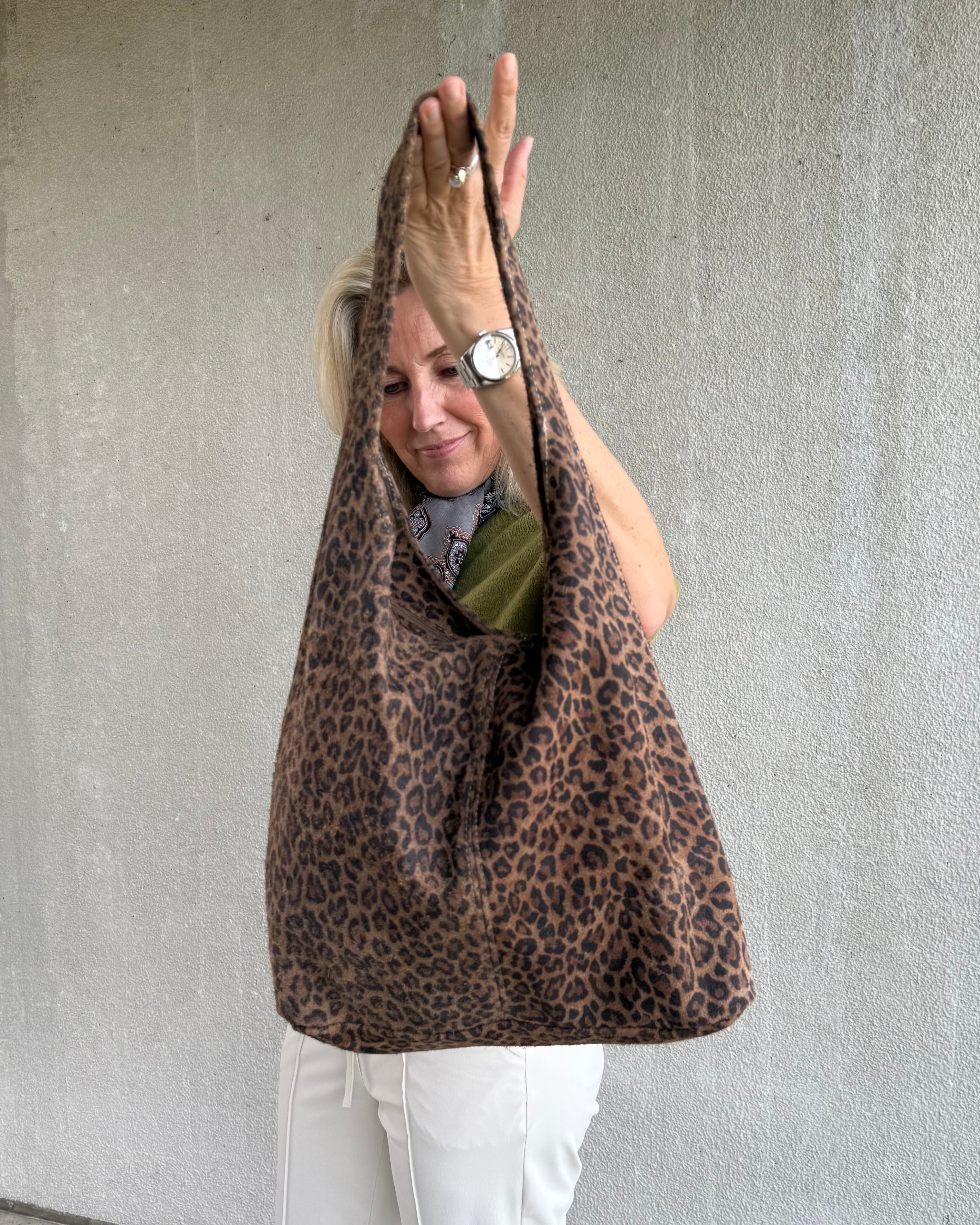 Est Voilà - Tas Luipaardprint Cognac