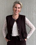 Triple Nine - Kanten Top Lucy Zand Top - Est Voilà