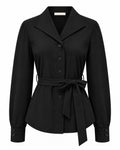 Triple Nine - Travel Blouse Charlot Zwart - 5949 Blouse - Est Voilà