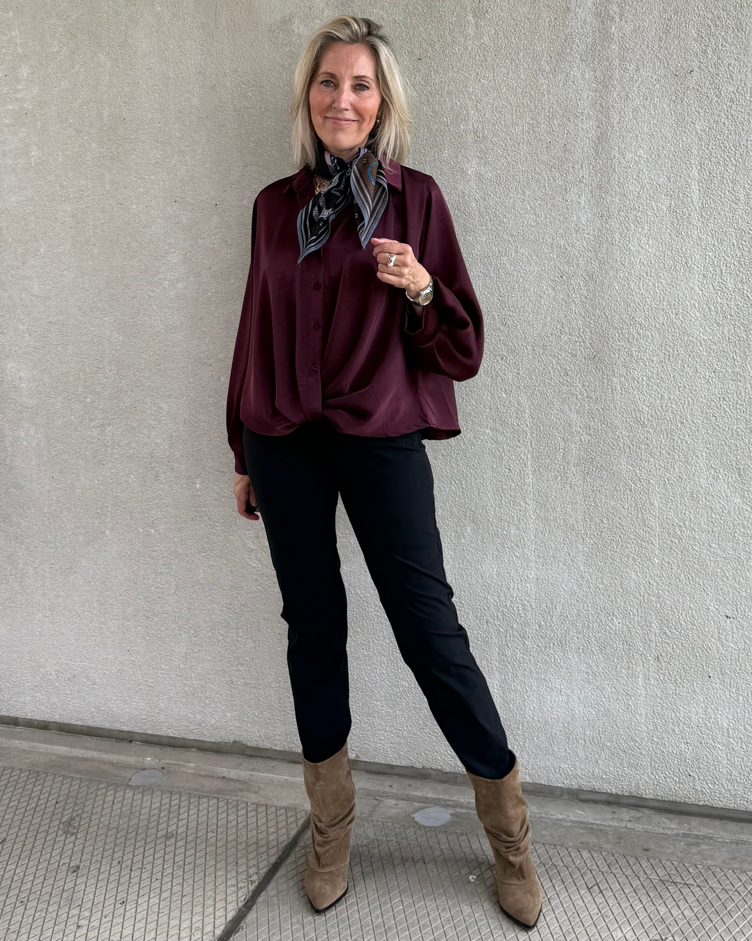 Est Voilà - Blouse Danique Aubergine