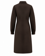 Triple Nine - Travel Jurk Marin Donkerbruin - 51839 Jurk - Est Voilà