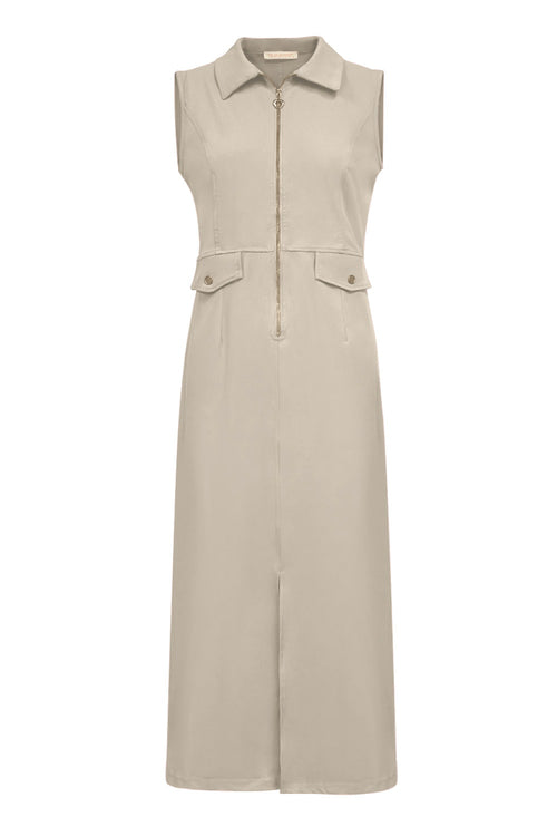 Triple Nine - Travel Jurk Melina Beige - 51806 Jurk - Est Voilà