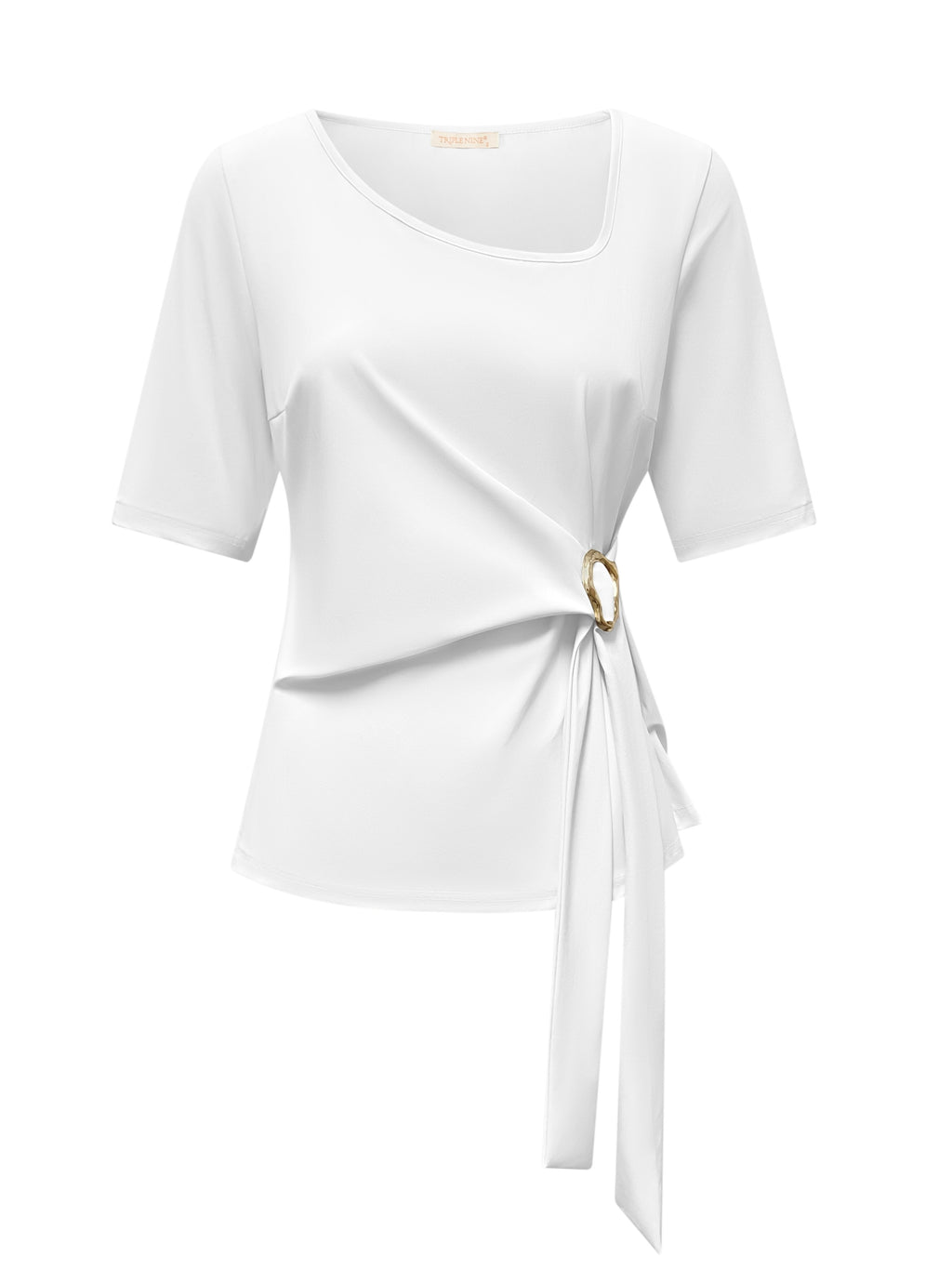 Triple Nine - Travel Top Silvi Wit - 6944 top - Est Voilà