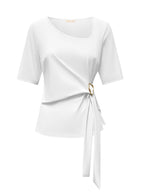 Triple Nine - Travel Top Silvi Wit - 6944 top - Est Voilà