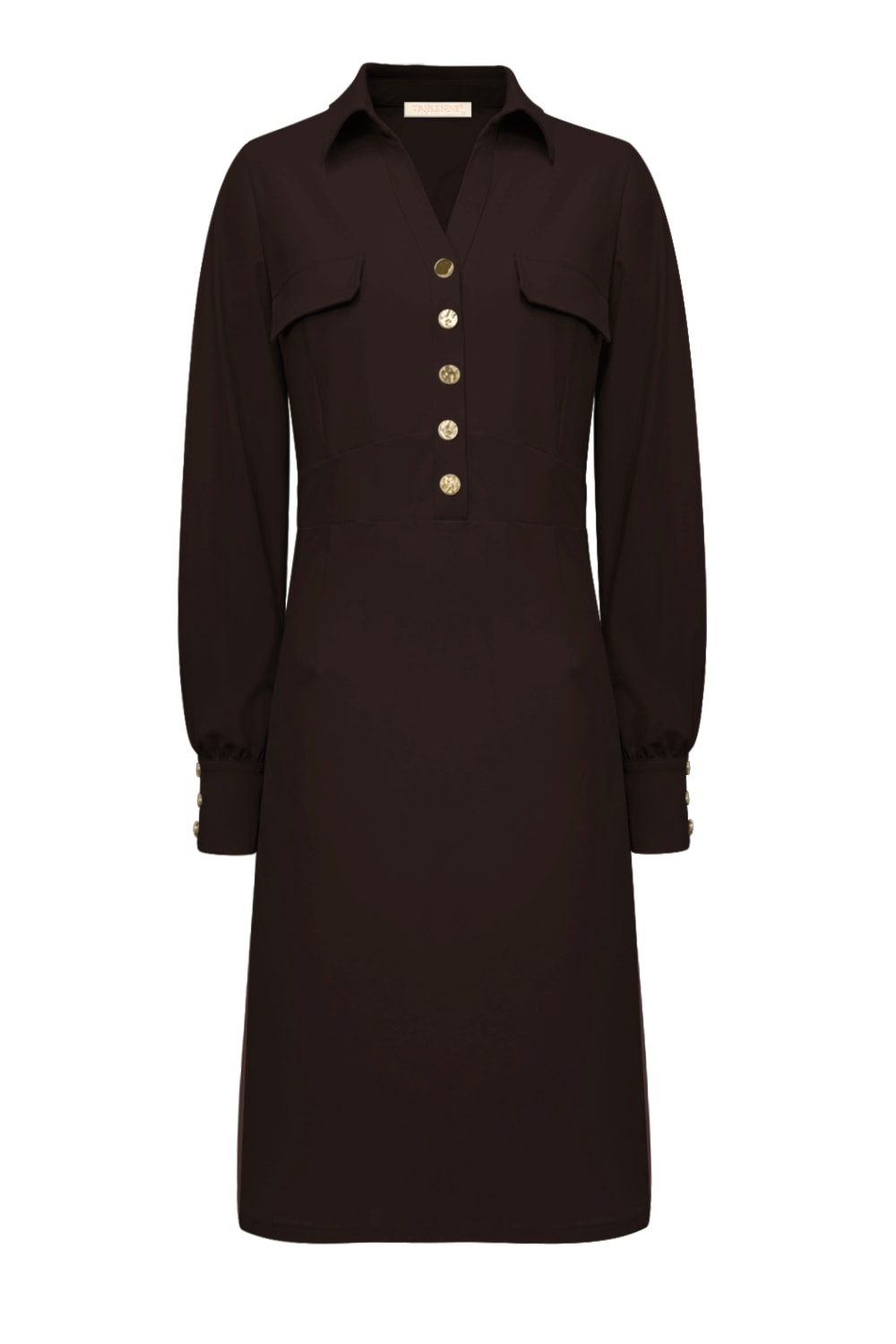 Triple Nine - Travel Jurk Melin Donkerbruin - 51810