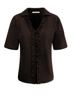Triple Nine - Travel Blouse Camille Donkerbruin - 5931 Blouse - Est Voilà