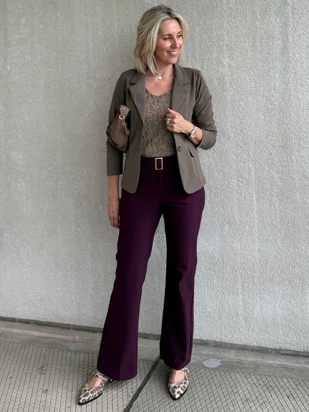 Triple Nine - Kanten Top Lucy Taupe Top - Est Voilà