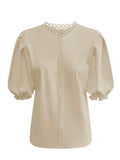 Triple Nine - Travel Blouse Juliette Beige - 5935 Blouse - Est Voilà