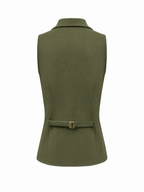 Triple Nine - Travel Gilet Maya Olijfgroen - 92417 Blazer - Est Voilà