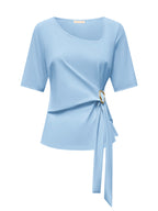 Triple Nine - Travel Top Silvi Lichtblauw - 6944 top - Est Voilà