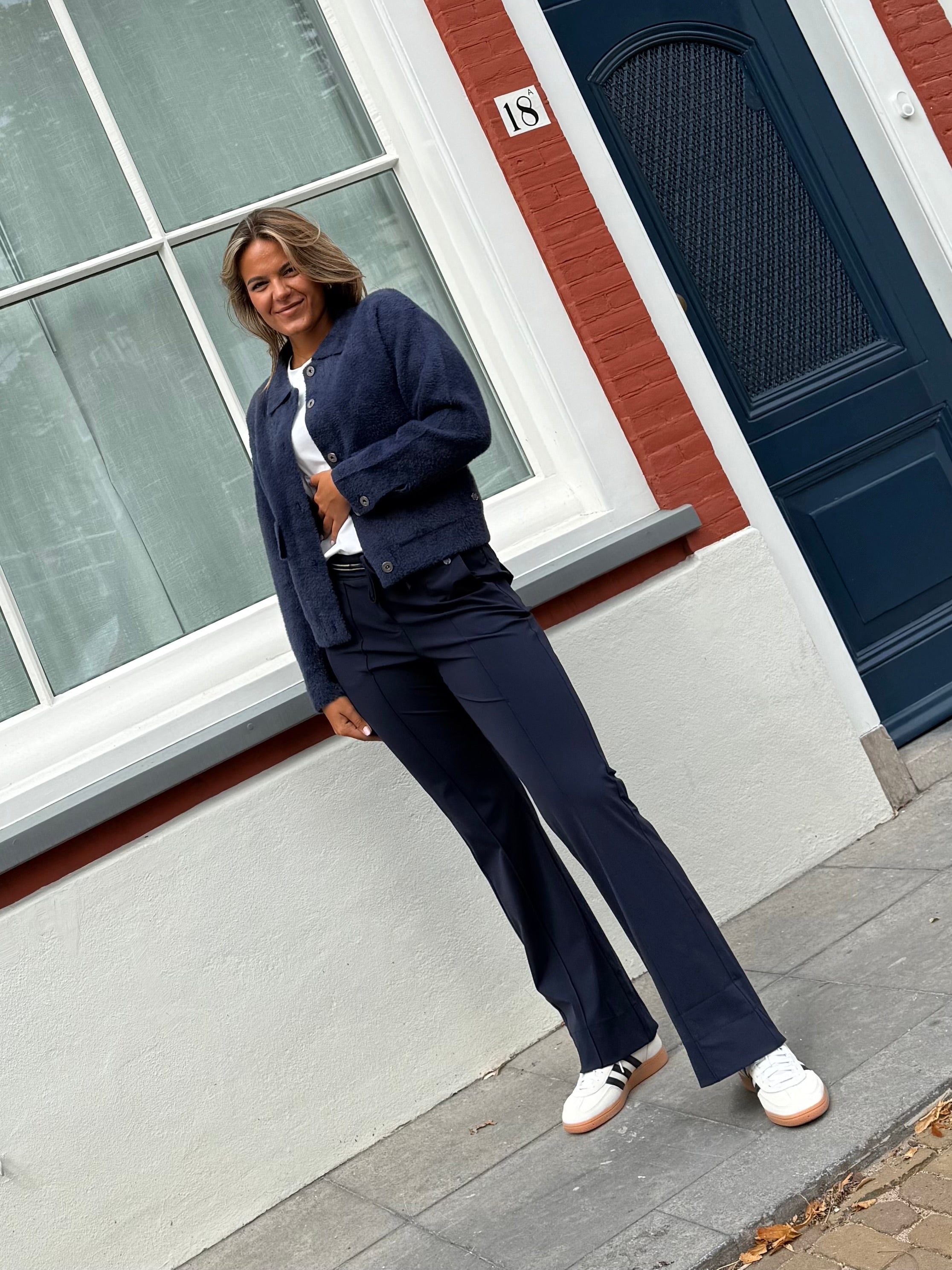 Travel Broek Anna Navy - 2304 Broek - Est Voilà