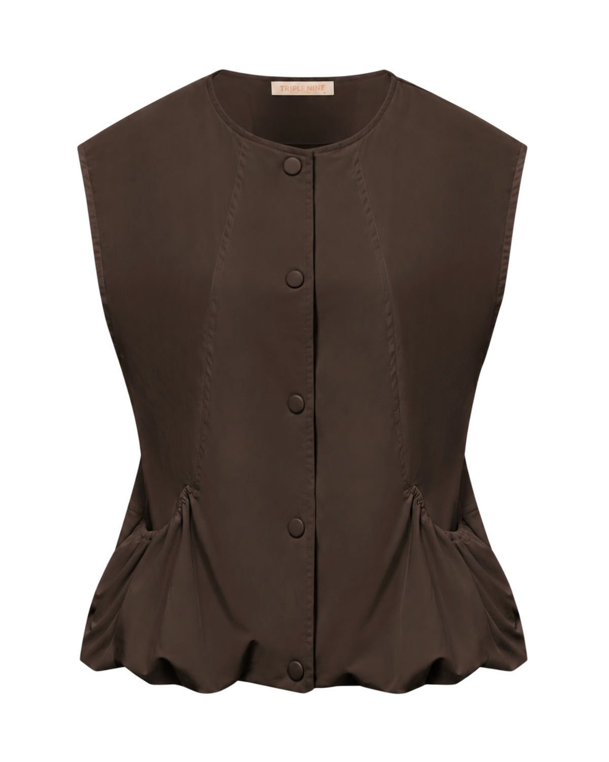 Triple Nine - Bodywarmer Bo Donkerbruin - 92428 Jas - Est Voilà