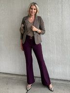 Triple Nine - Travel Broek Joy Aubergine - 3002 Broek - Est Voilà