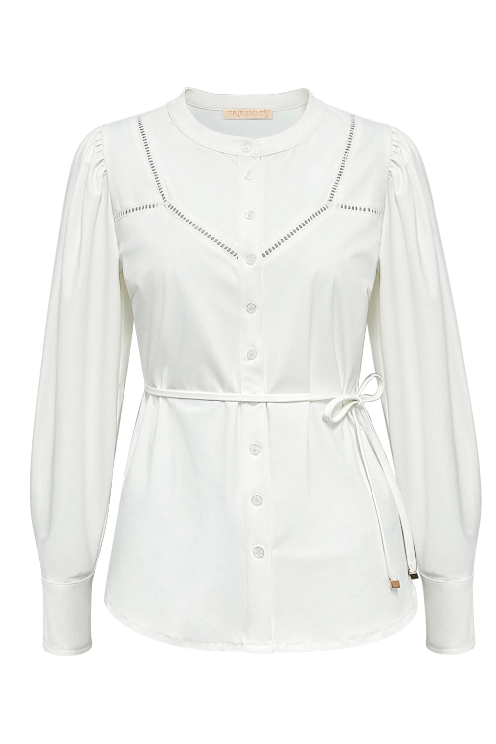 Travel Blouse Ajour Wit - 5925
