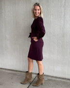 Triple Nine - Travel Jurk Lace Aubergine - 51842 Jurk - Est Voilà
