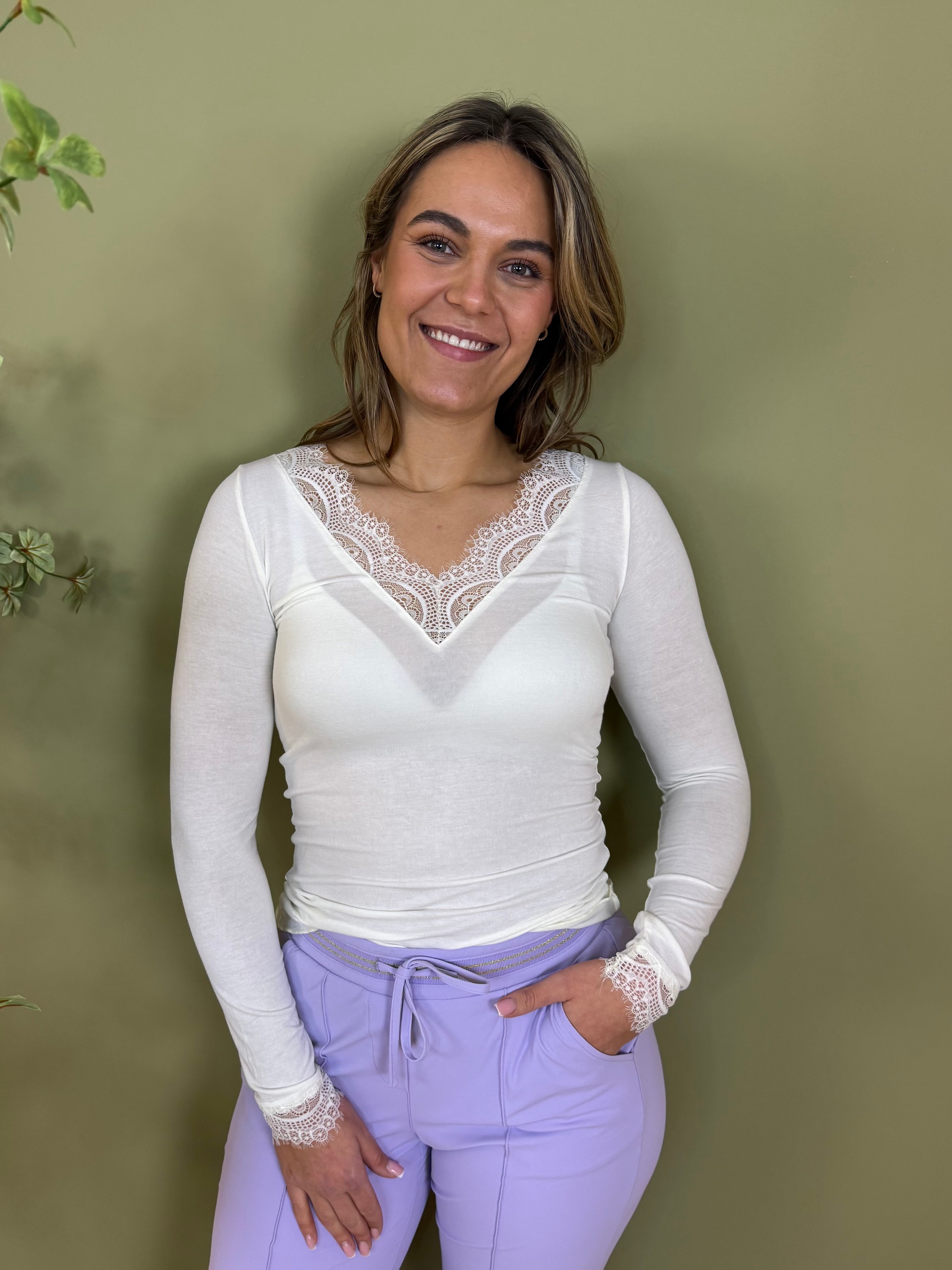 Cashmere Top Lou Lou Creme - 9003 Top - Est Voilà