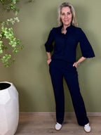 Triple Nine - Travel Blouse Chloé Navy - 5937 Blouse - Est Voilà