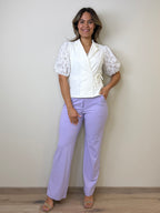 Triple Nine - Travel Broek Mirte Lila - 2701 Broek - Est Voilà