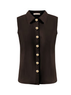 Triple Nine - Travel Blouse Marien Donkerbruin - 5932 Blouse - Est Voilà