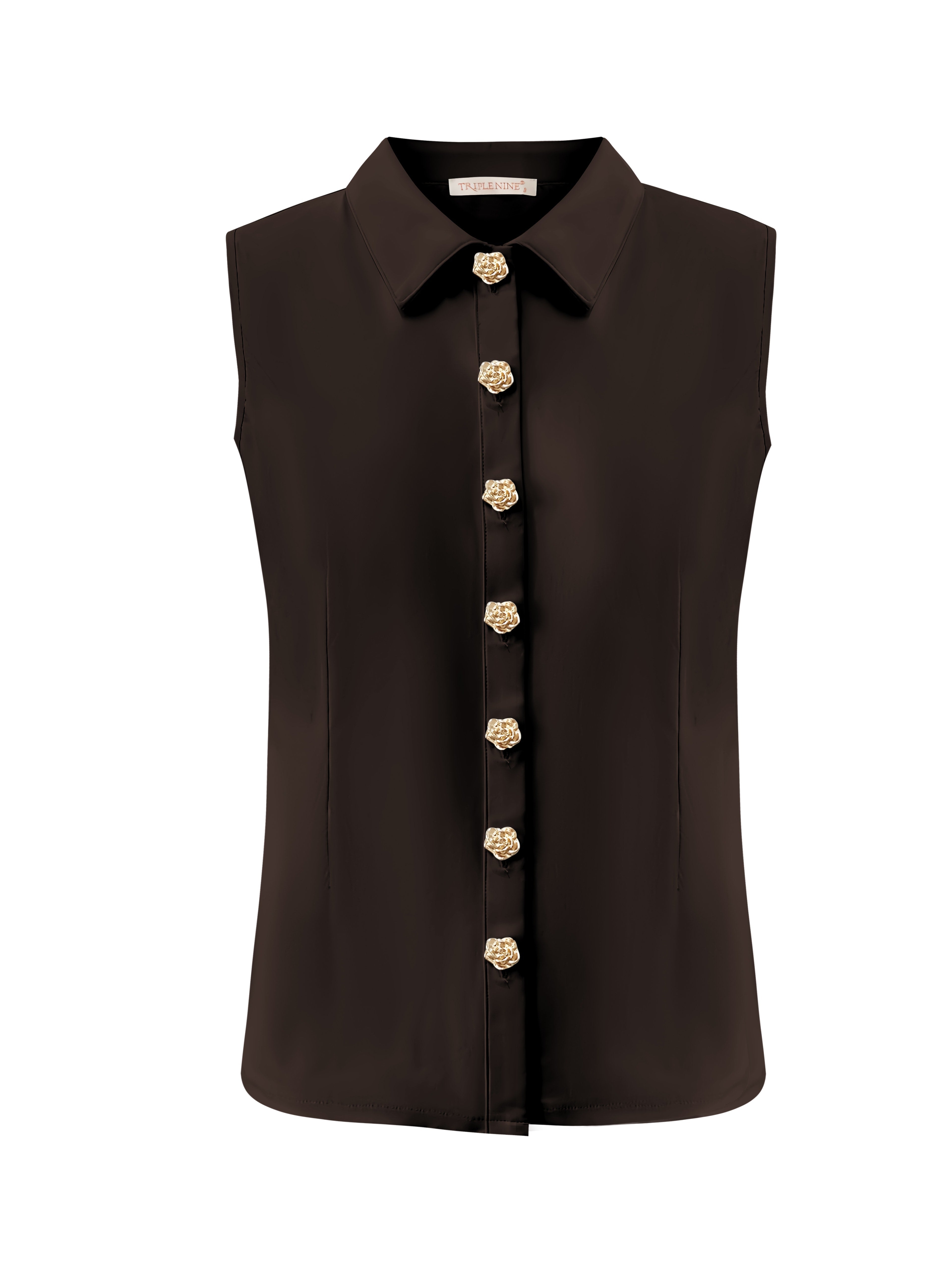 Triple Nine - Travel Blouse Marien Donkerbruin - 5932 Blouse - Est Voilà