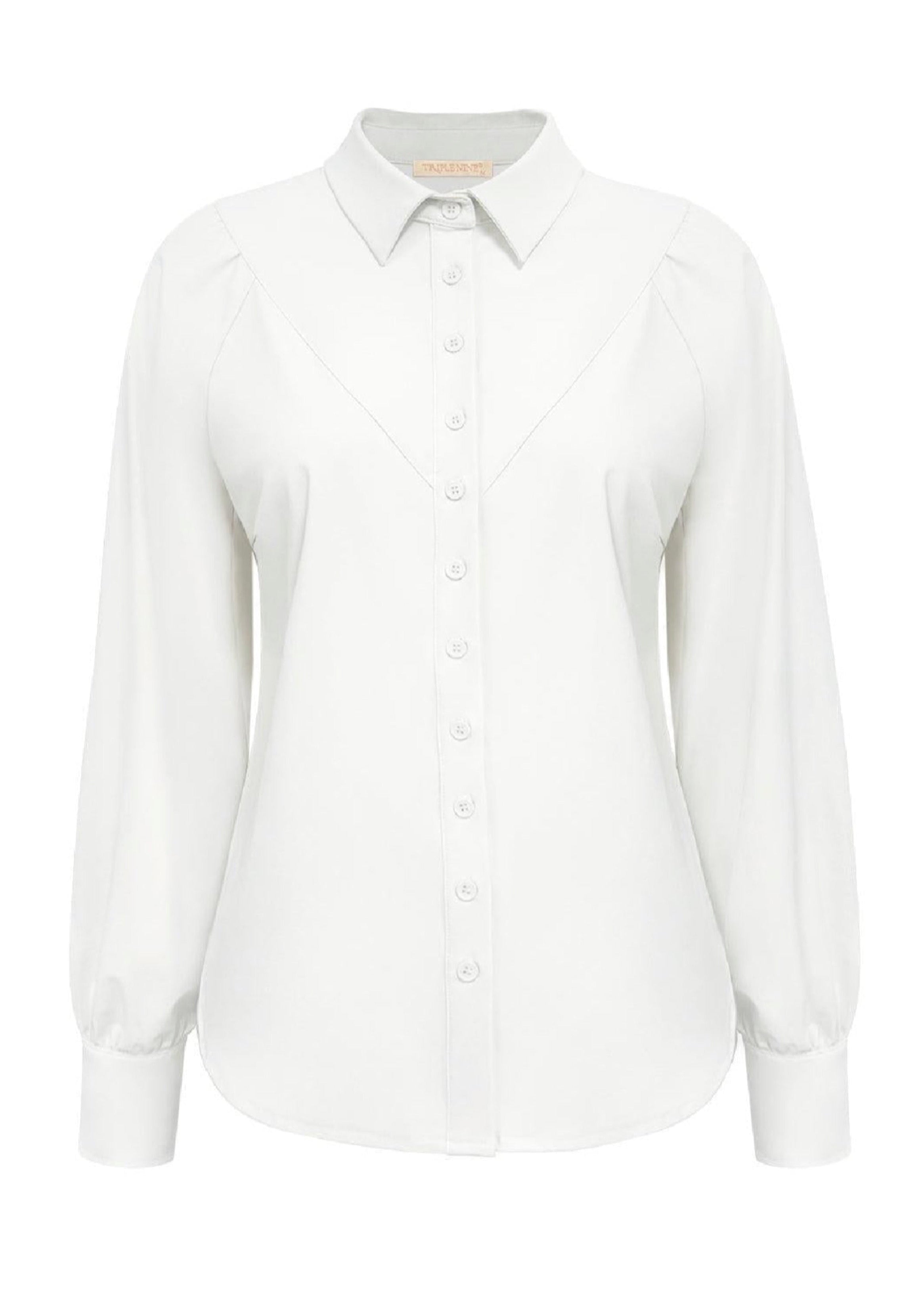 Triple Nine - Travel Blouse Moon Wit - 5919
