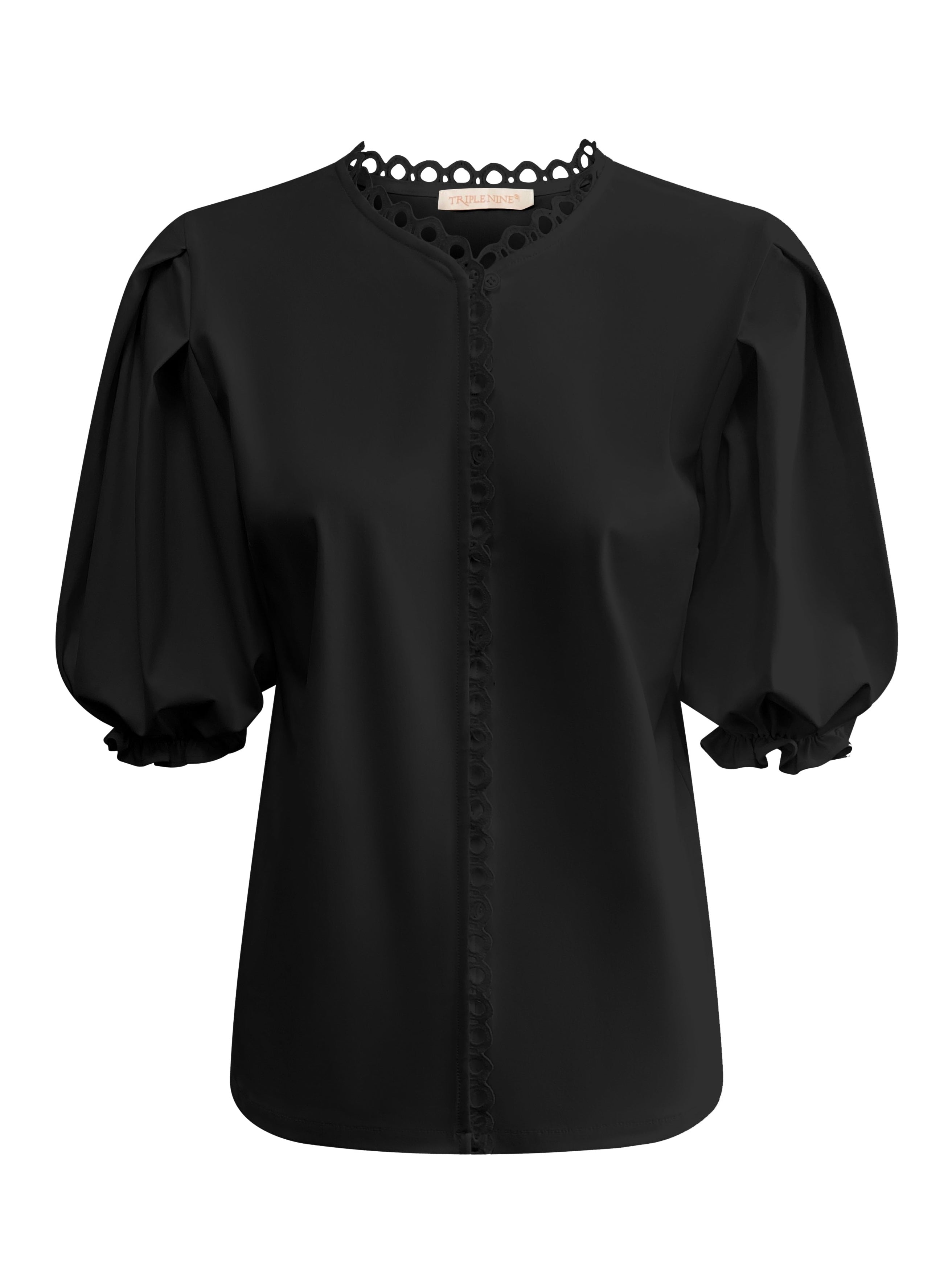 Triple Nine - Travel Blouse Juliette Zwart - 5935 Blouse - Est Voilà