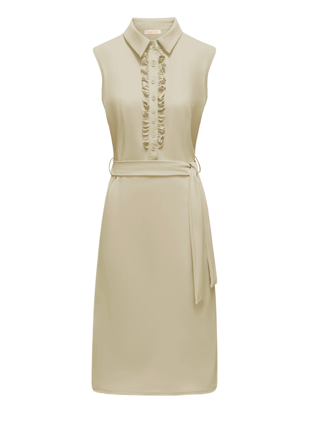 Triple Nine - Travel Jurk Elodie Beige - 51823 Jurk - Est Voilà